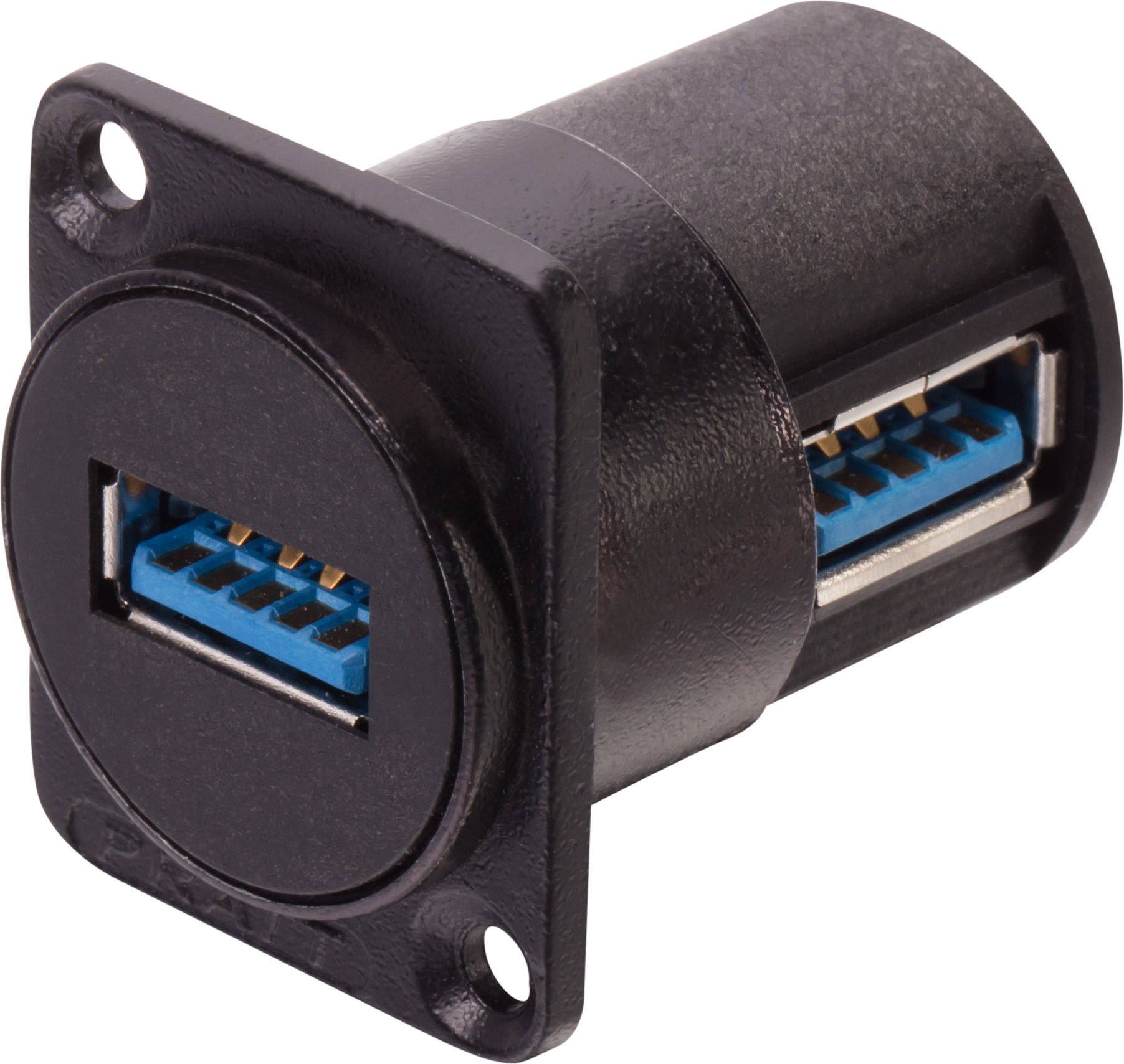 d型usb2.0 usb3.0壳箱体固定母座 usb数据信号延长传输面板式插座