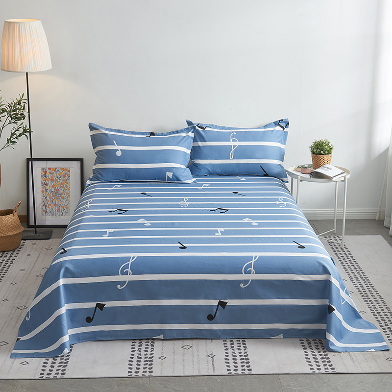 全棉床单被单学生棉质单件宿舍公寓双人卧室床单