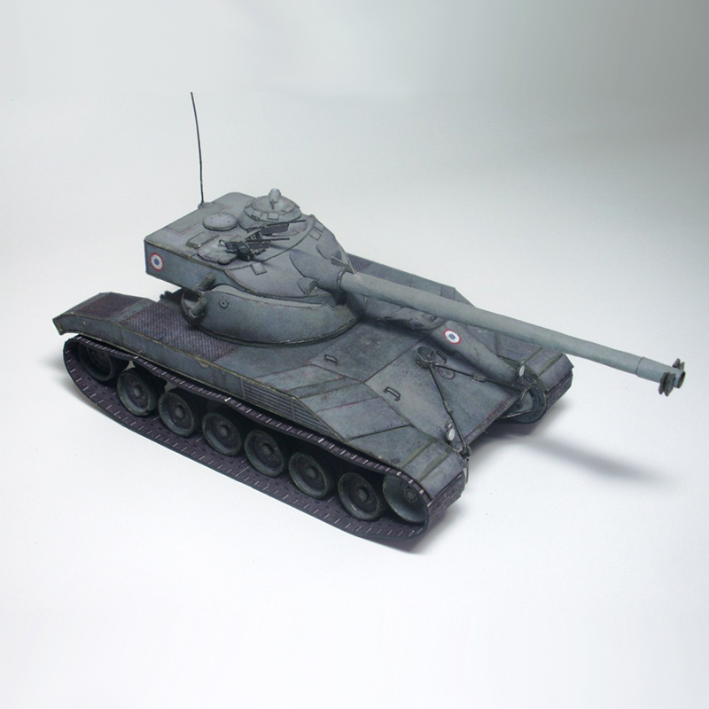 坦克法国狄伦25t中型模型法系中坦世界军武坦克