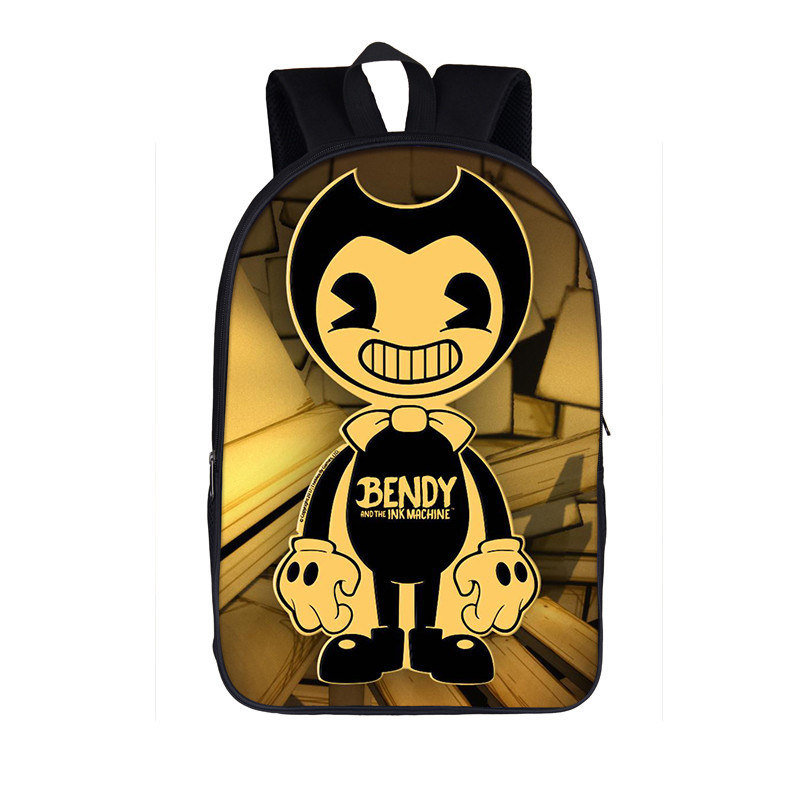 书包bendy班迪墨水机器小学生15年级幼儿园双肩背包书包