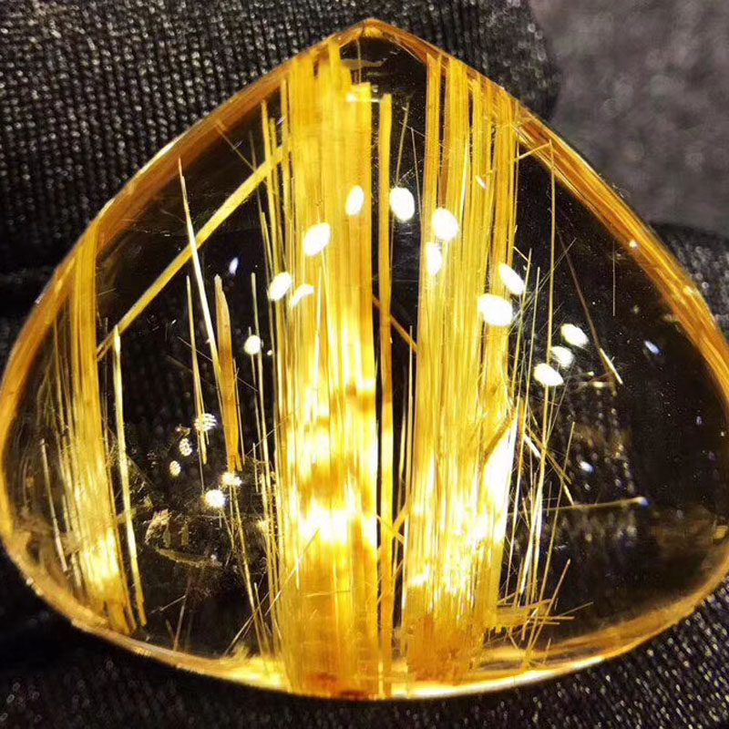 魅晶吊坠把玩项坠挂件裸石水滴钛晶水晶天然项坠