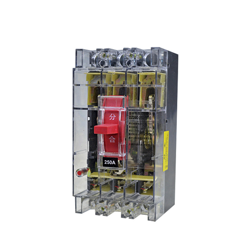 上海人民电器空气开关dz20透明漏电保护三相380v漏电保护器