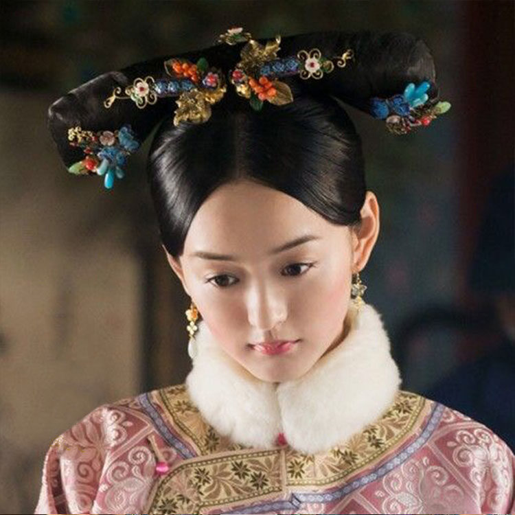 旗头影视视如懿传贵妃假发发饰清朝皇后妃子其它假发