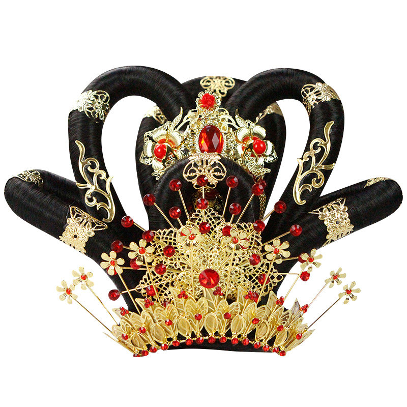 古风敦煌飞天发髻发包汉唐贵妃cos仙女摄影日常整顶假发