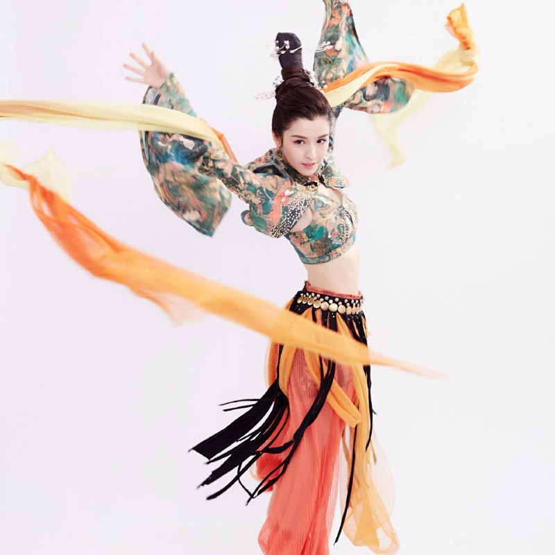 飞天服装敦煌哈尼克尼克孜同款舞蹈异域印度古典民族服装