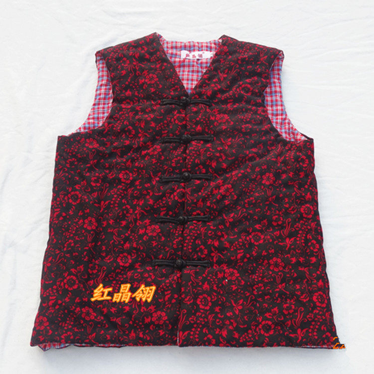 女士中老年成人手工马甲坎肩百搭马夹天然纯棉马夹