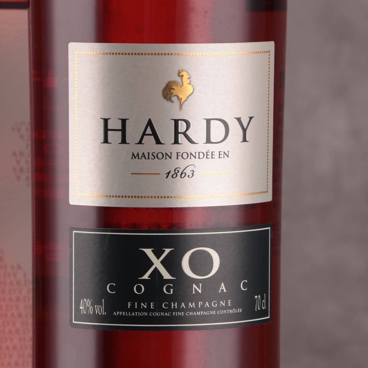 hardy贺迪xo香槟干邑白兰地金鸡法国原瓶进口白兰地