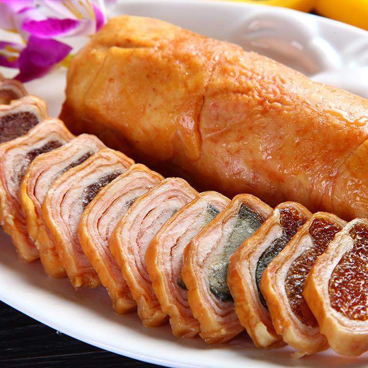 蛋卷福建厦门皮蛋鸭皮卷彩蛋凉菜开袋即食酒店饭店其它