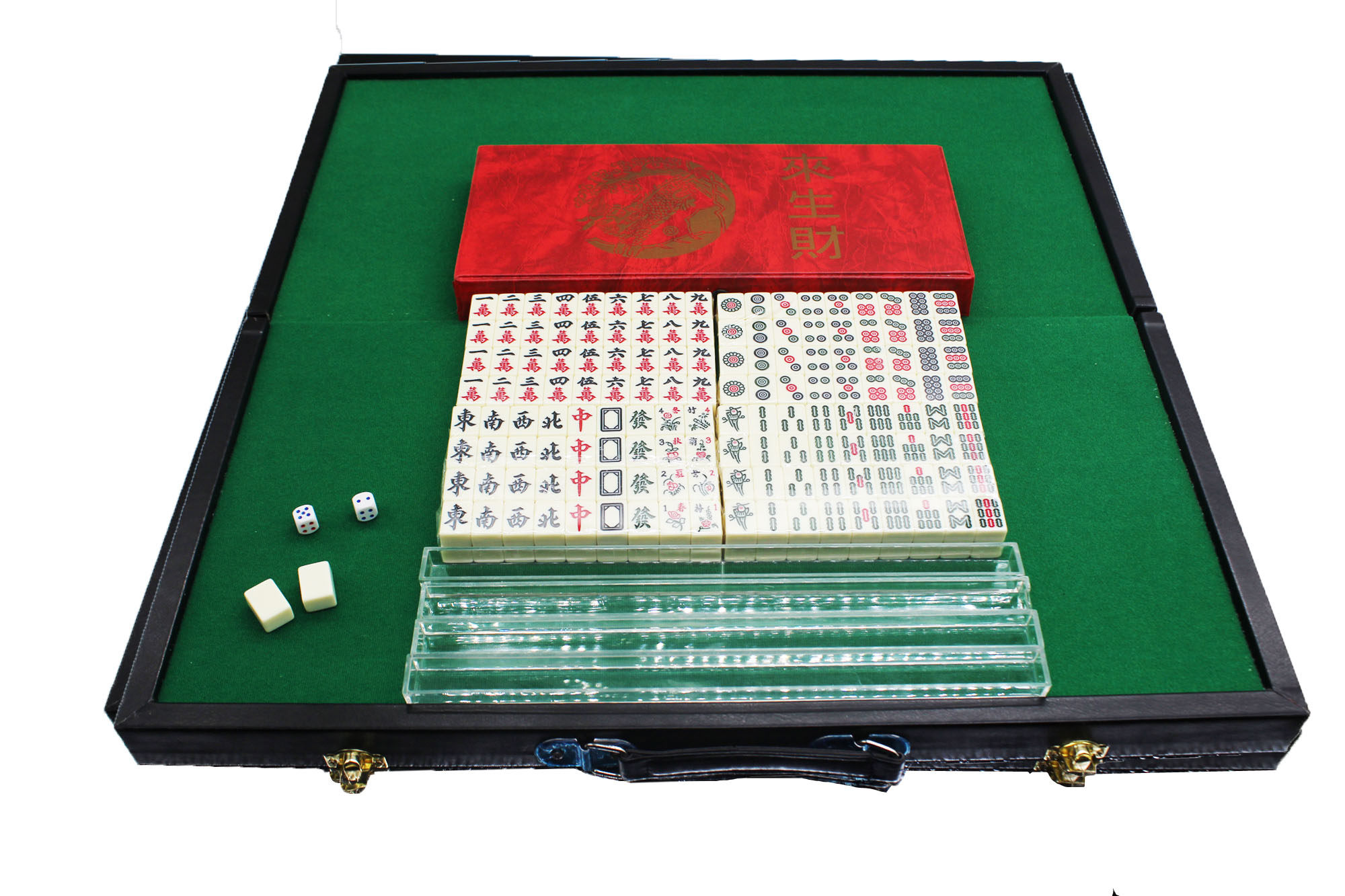 来生财迷你麻将牌旅游便携水晶麻将袖珍可爱卡通小麻将20mm送桌布