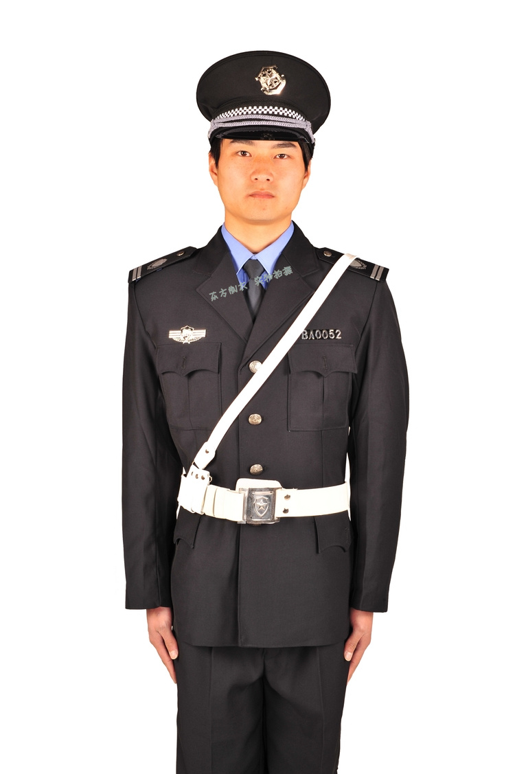 保安腰带皮带执勤武装带双层牛皮真皮斜挎肩带战术腰带