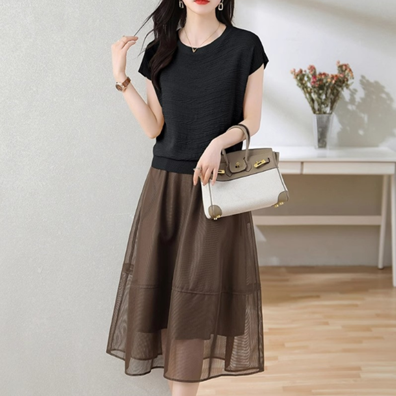 上下两件套裙女士2023年夏季新款高级感洋气质时尚套装