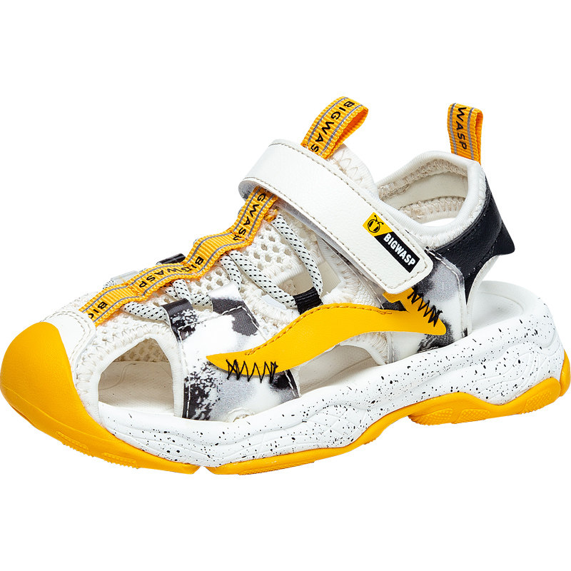 大黄蜂童鞋男童凉鞋透气包头男孩鞋子夏季学生凉鞋