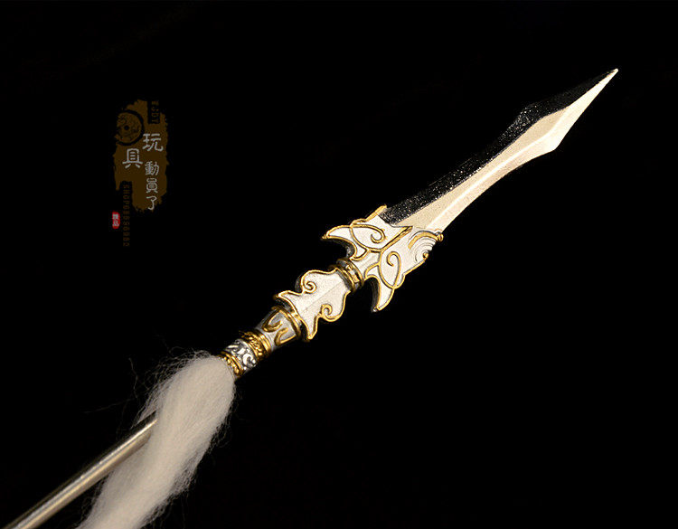 武神亮银枪龙胆剑龙龙青釭赵云三国模型武器兵器兵人专区