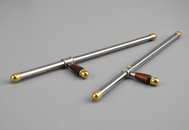 1:6微缩古代冷兵器武器模型卜字拐双拐子铁拐短拐迷你