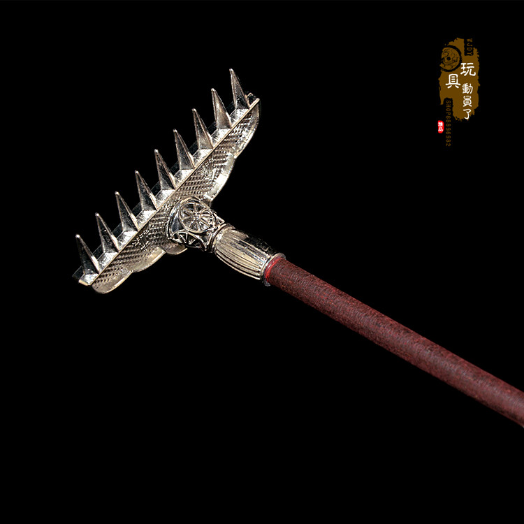 西游记兵器武器猪八戒九齿钉耙天蓬元帅上宝沁金兵人配件兵人专区