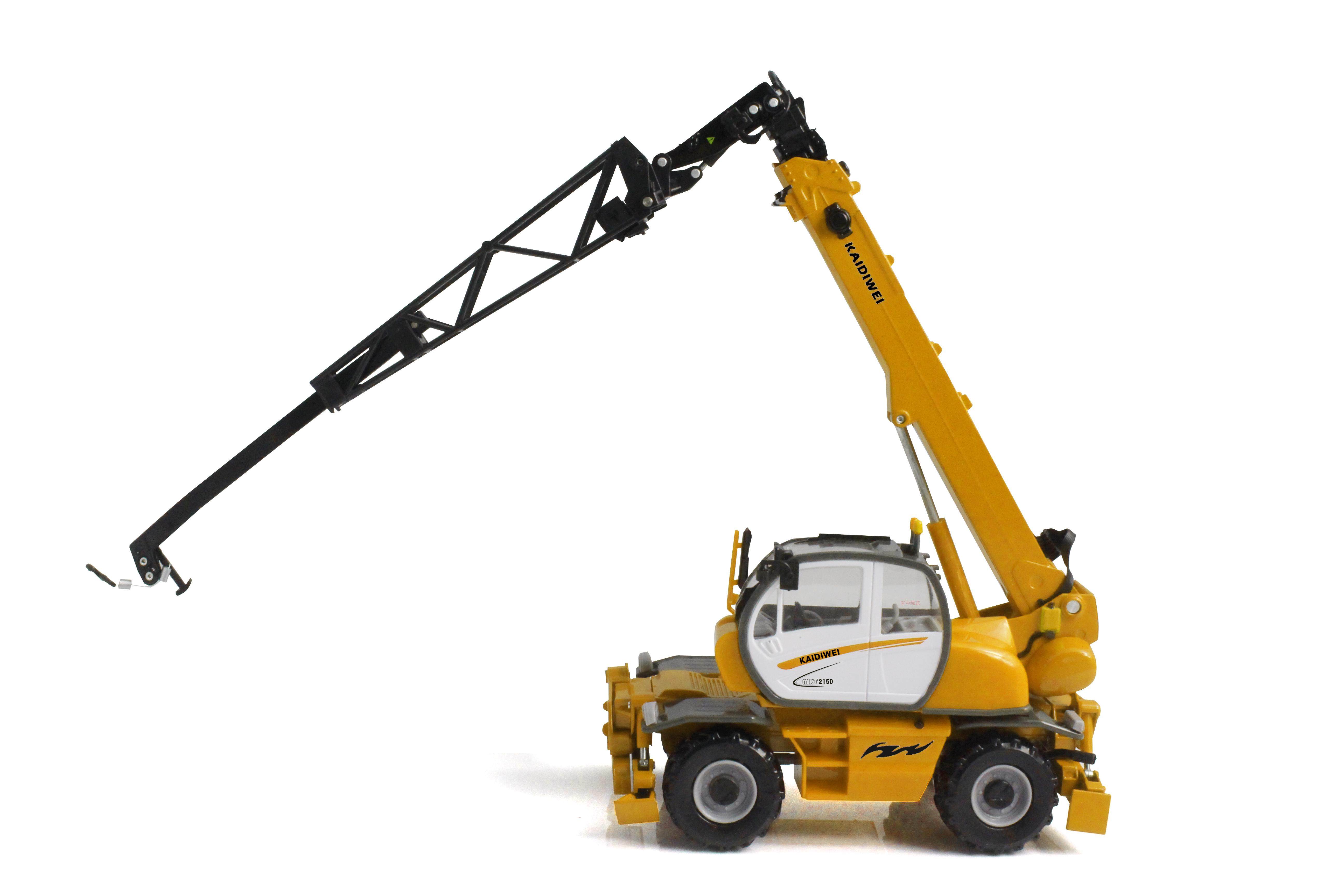 凯迪威合金工程车模型特种特种车车辆轮式多功能吊车合金车