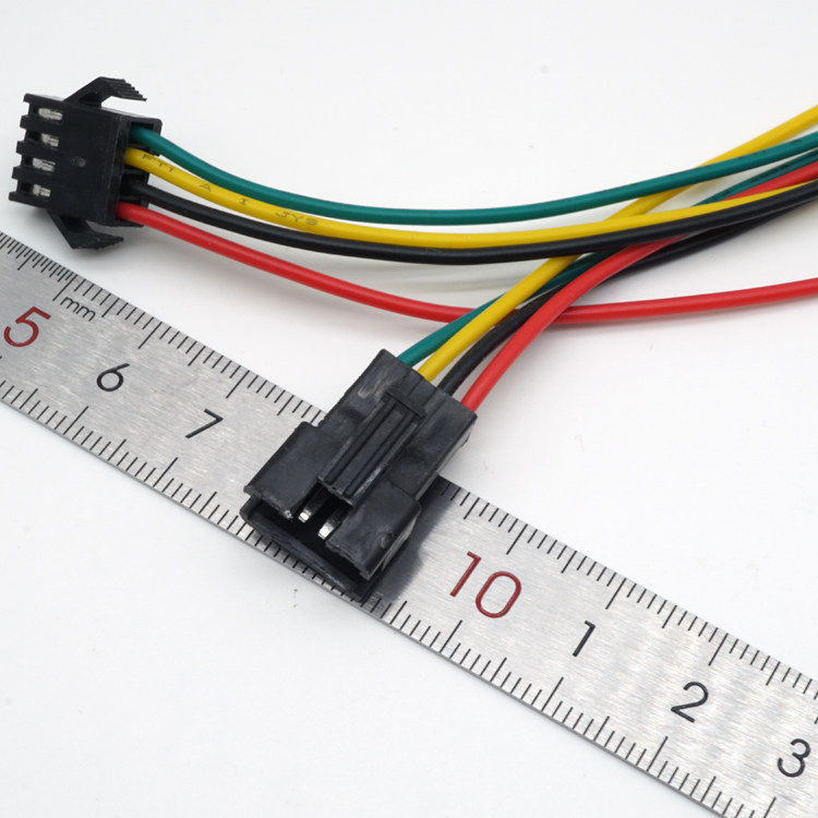 sm2.54mm2p黑色插头空中对插接头端子线插针连接线对接公母头线束