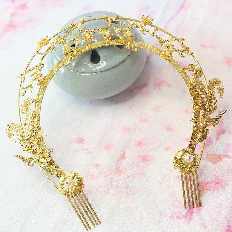 敦煌环发发饰金环古风诃子领汉箍坦光环飞天发饰