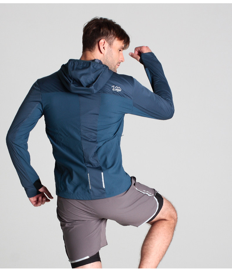 ozark奥索卡春夏户外轻量透气防晒宽松运动连帽户外休闲衣