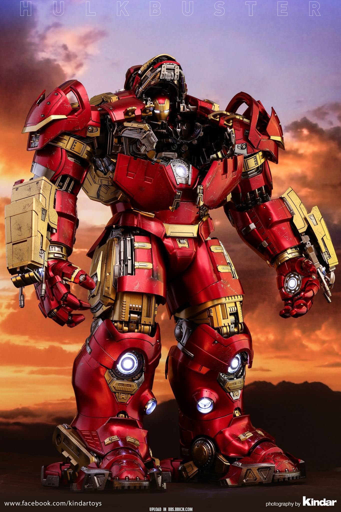 ht 1/6 mms285 mk44 复联2奥创世纪反浩克装甲压铸钢铁侠 现货