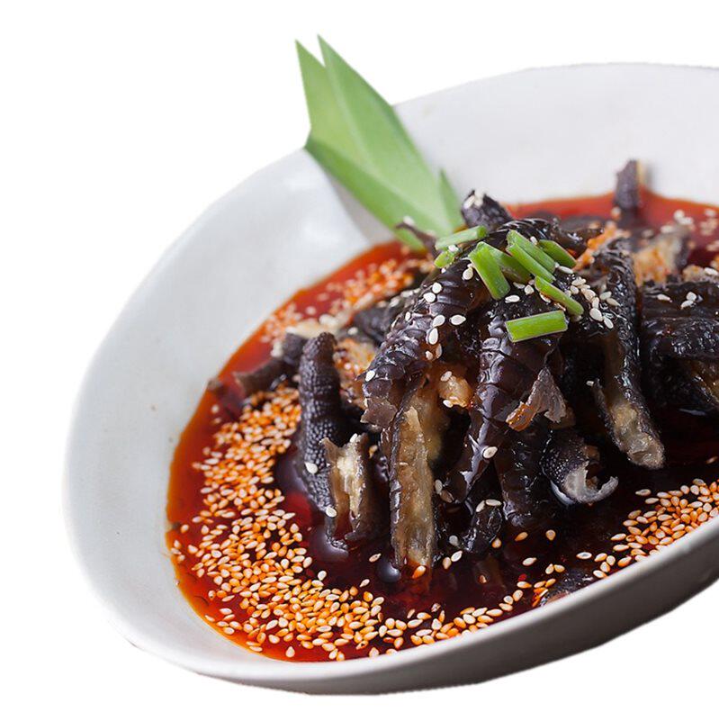 益旺牌麻辣鸡脚自贡红油脱骨凉拌无骨黑鸡爪盐帮菜土鸡脚整箱包邮