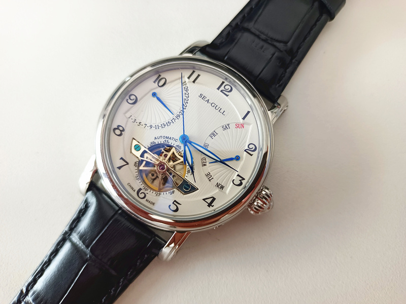 海鸥手表819.316 全自动机械表男表飞轮表日历星期腕表819.317
