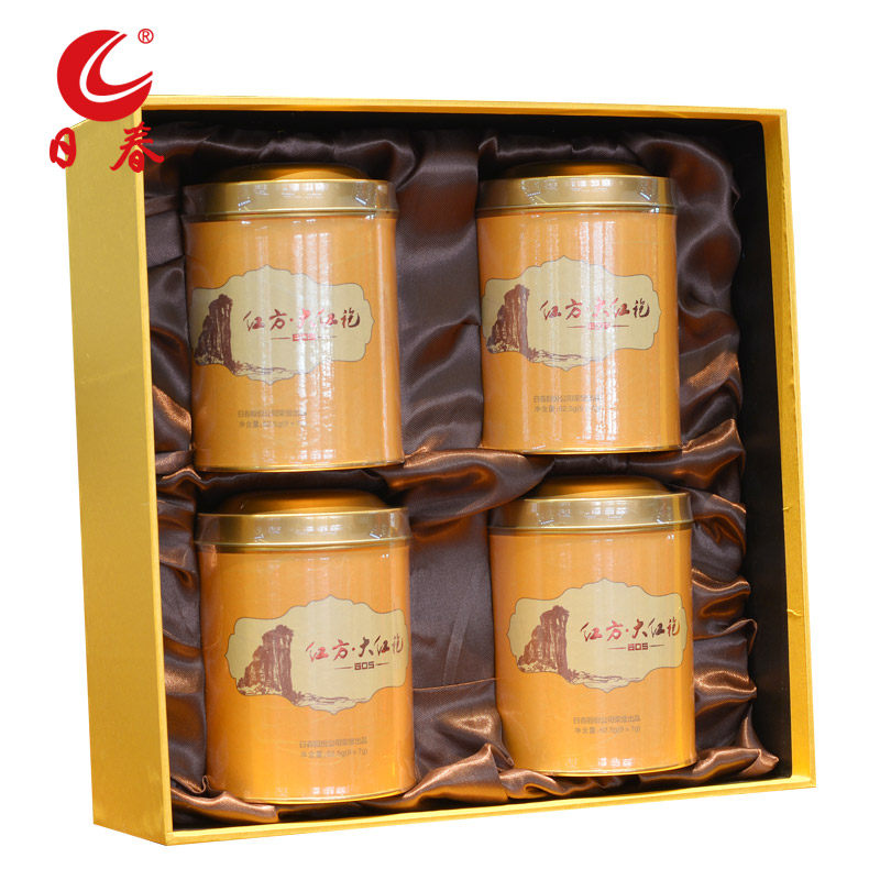 武夷山大红袍岩茶乌龙茶日春茶叶红方大红袍605250g礼盒装