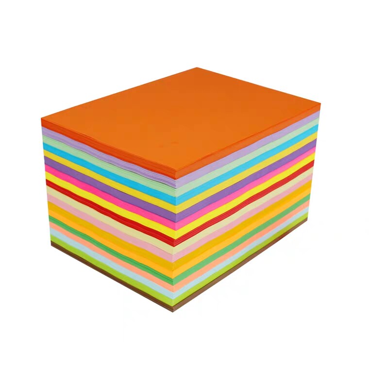 金蝶绿蓝手工牛皮黑色红紫大红桔黄粉红a4复印纸