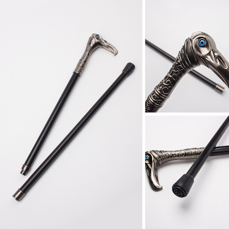 拐杖手杖金属刺客信条枭雄鹰头老人超轻户外登山cosplay配件