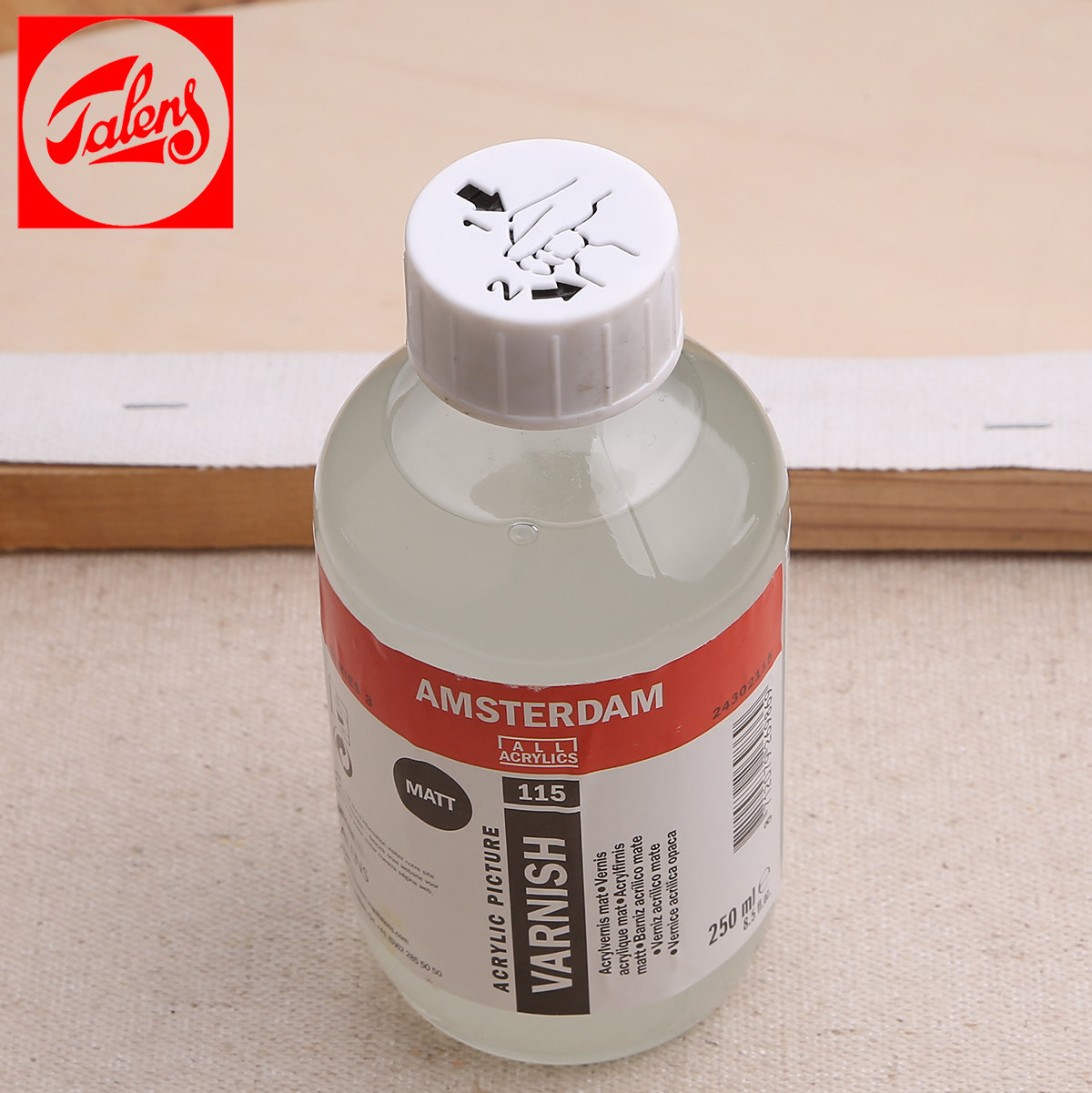 丙烯进口泰伦斯talens上光亚光油画光油75ml丙烯颜料