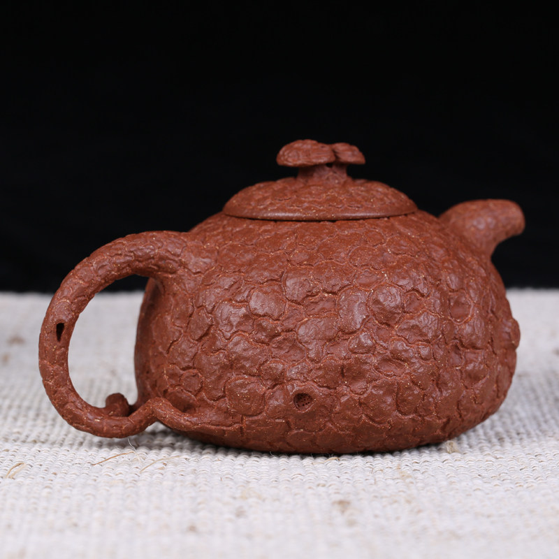 紫砂壶供春手工名家正宗孔祥生祥生原矿红降坡泥茶壶