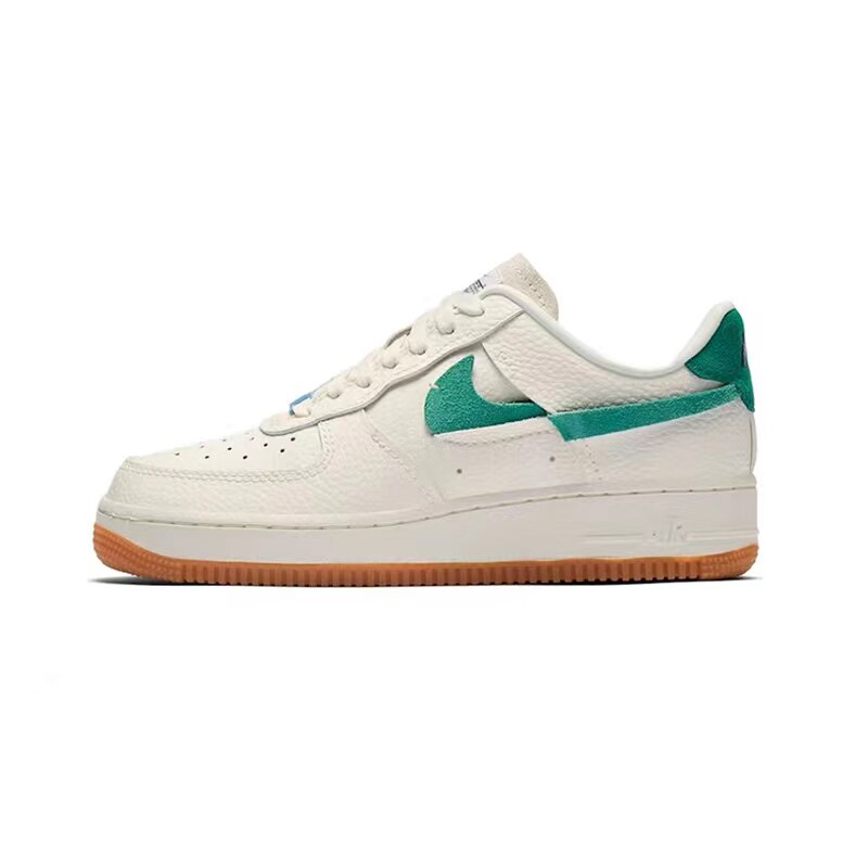 耐克nike air force 1 af1鸳鸯 断钩蓝绿空军低帮板鞋 bv0740-100