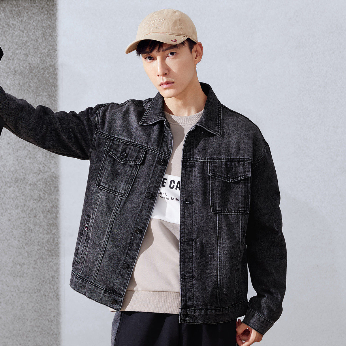 牛仔拓路者男士外套2020秋季韩版潮新款休闲男生夹克