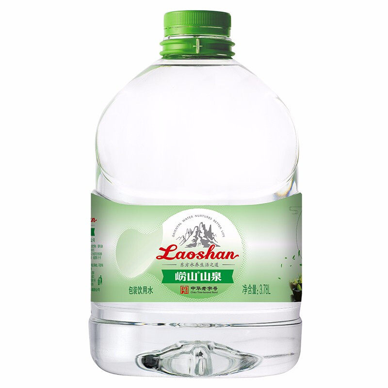 青岛崂山天然矿泉水378l4桶装整箱山弱碱性大官网泡茶京津冀包邮