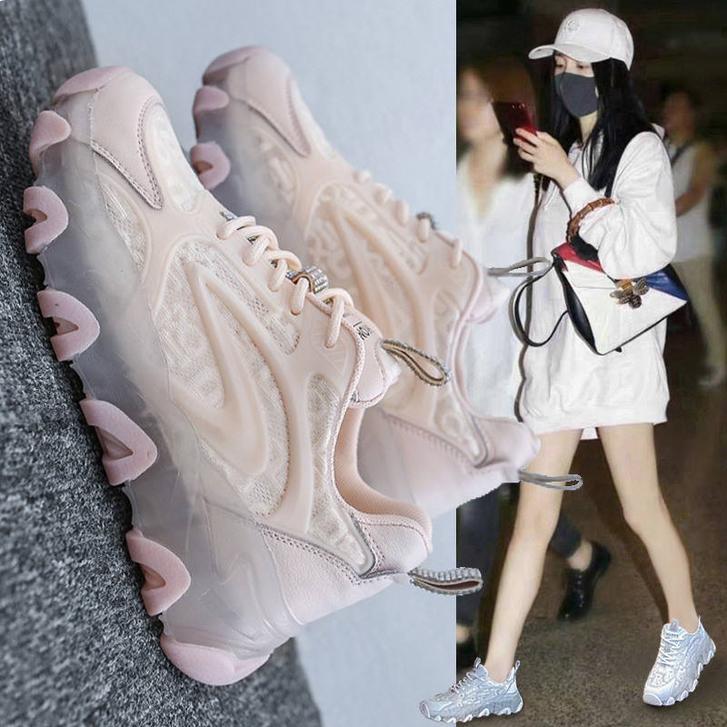 老爹鞋2022新款爆款休闲网面透气运动鞋女鞋子小白鞋百搭女鞋夏季
