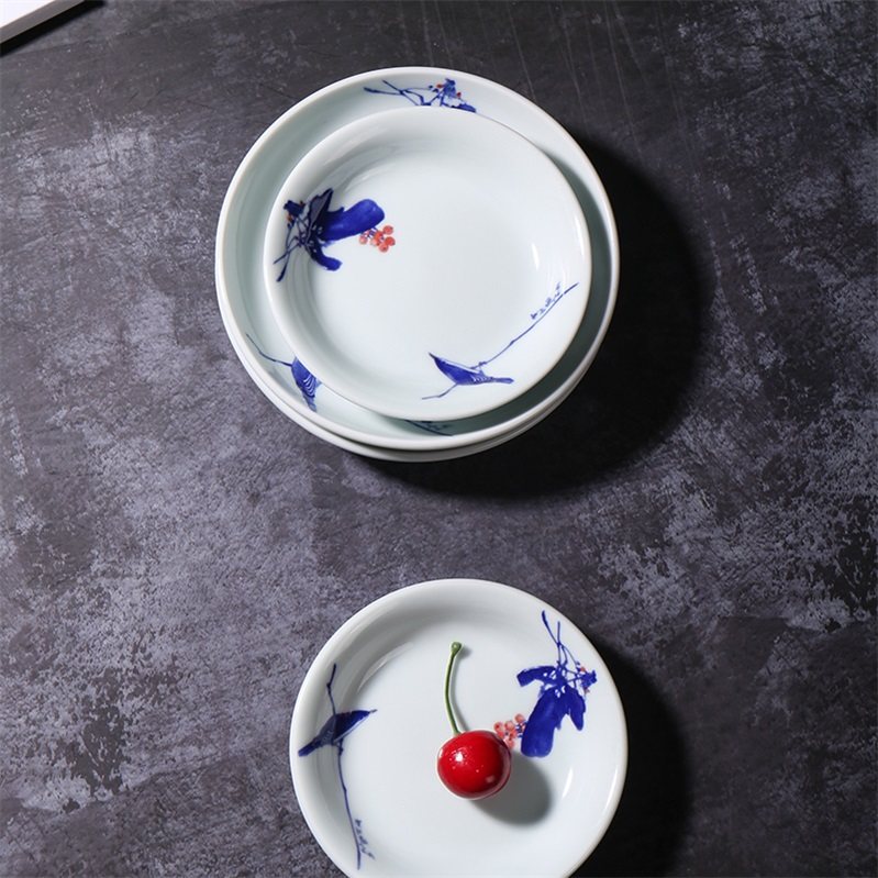 家用小蝶盘 景德镇陶瓷手工复古味碟小盘醋碟小菜碟盘餐具菜盘碟