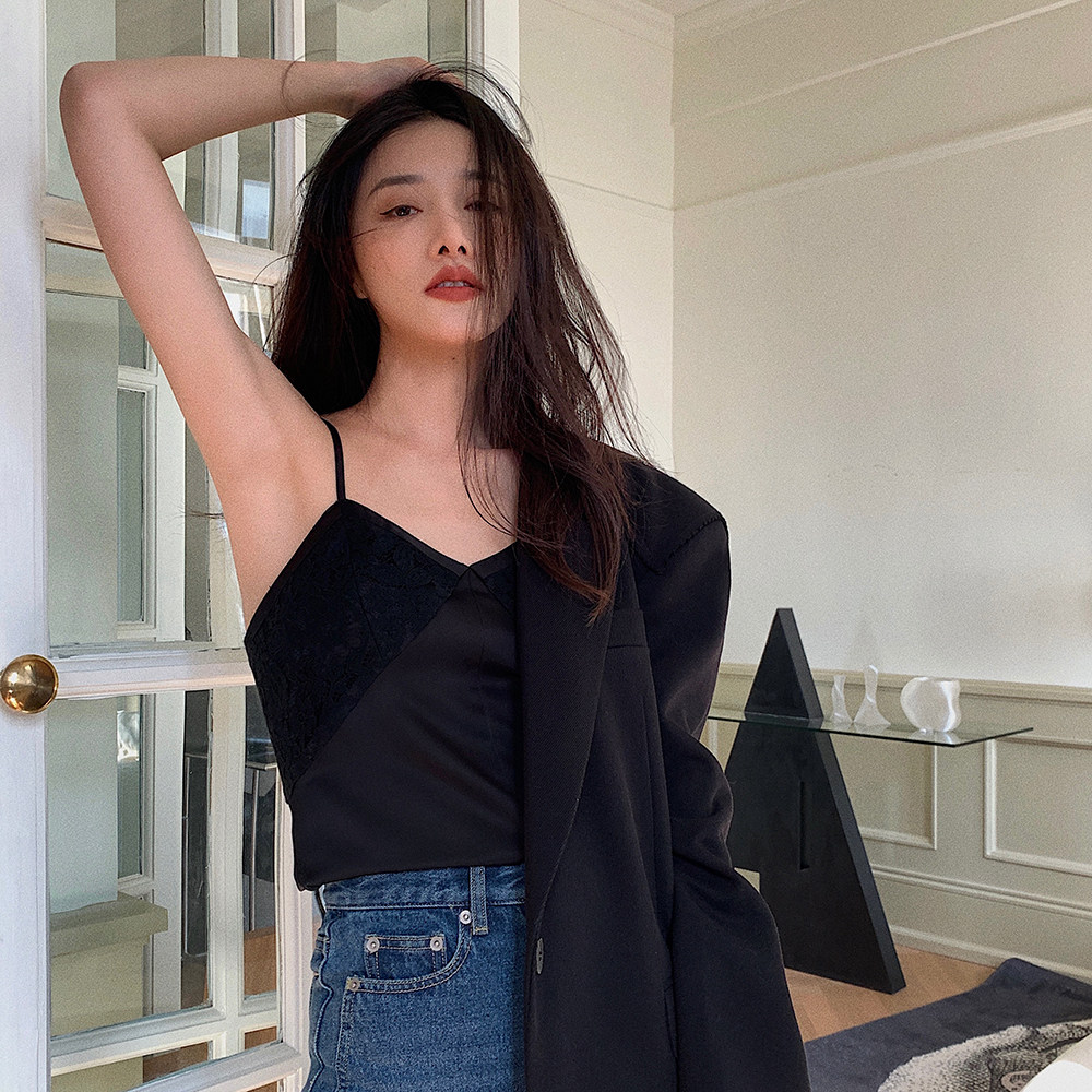 背心左边女装吊带女内搭上上衣2022春季新款背心吊带