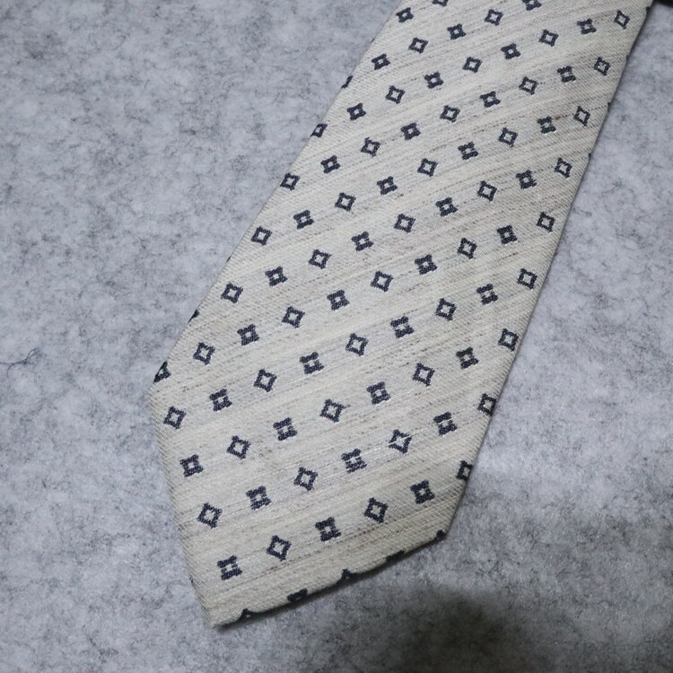 蓝豹lampo男士商务领带桑蚕蚕丝亚麻面料45cm领带