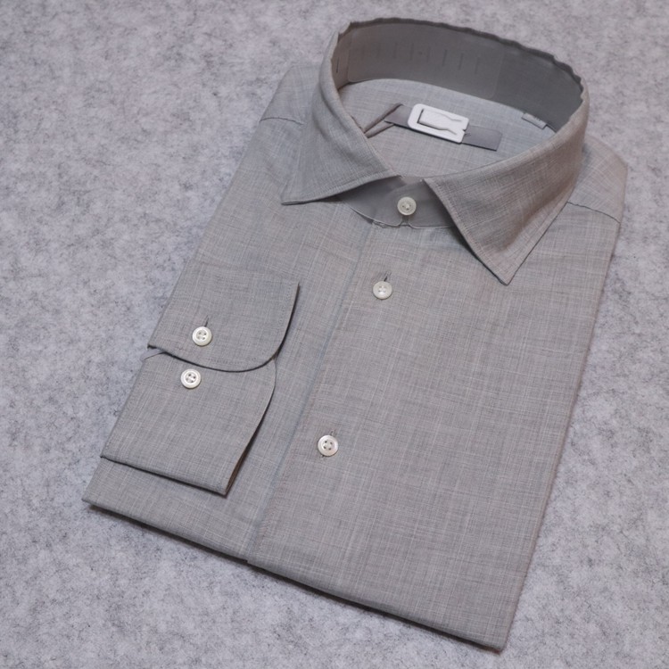 蓝豹lampo男士商务全棉修身长袖衬衫one系列衬衫