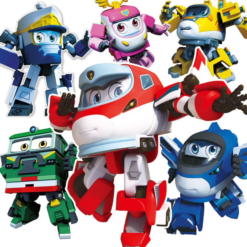 灵动创想和谐号火车车侠列车超人合体变形机器人男孩儿童机器人