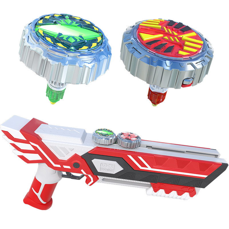 灵动创想魔幻陀螺4代四玩具新款枪双核儿童男孩梦幻爆旋转坨螺风