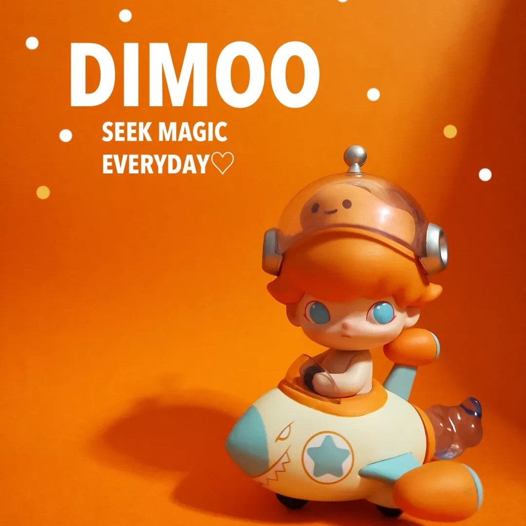 dimoo太空旅行系列dimoo盲盒泡泡玛特dimoo喵星人宇航员潮玩盲盒