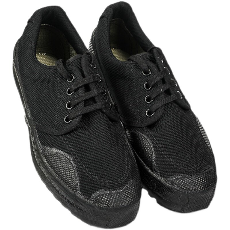 3537正品解放鞋黑色耐磨防滑劳保农田民工工地解放鞋