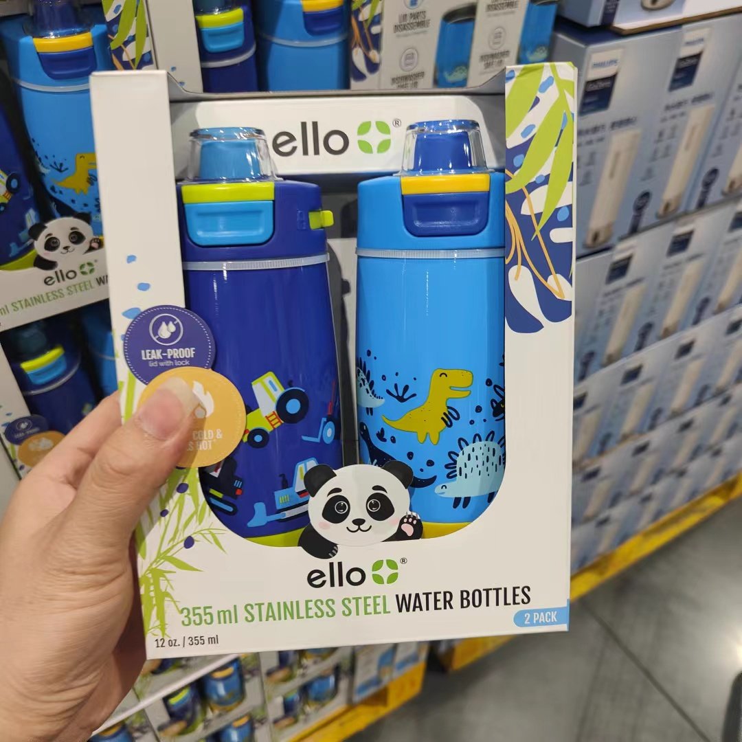 上海山姆ello新款不锈钢儿童水杯保温杯保温414ml保温杯