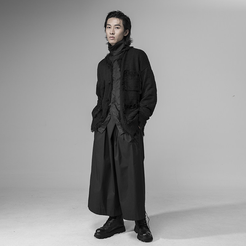 颓废元素韩风流行毛衣男士秋冬雅痞帅哥哥特针织衫