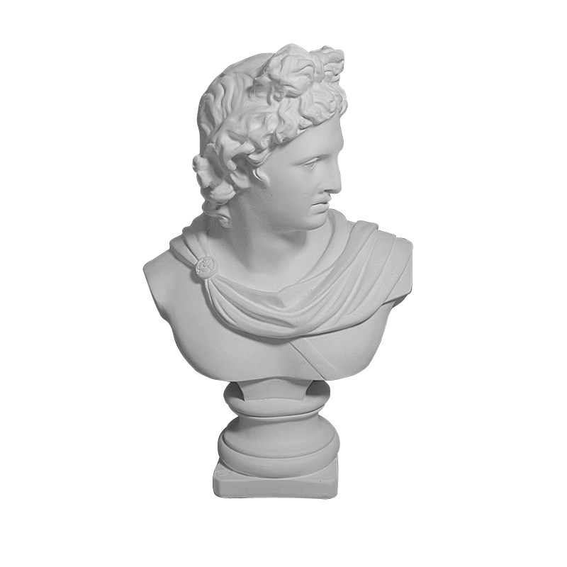 阿波罗小石石膏雕塑摆件人物头像雕像房间装饰石膏像