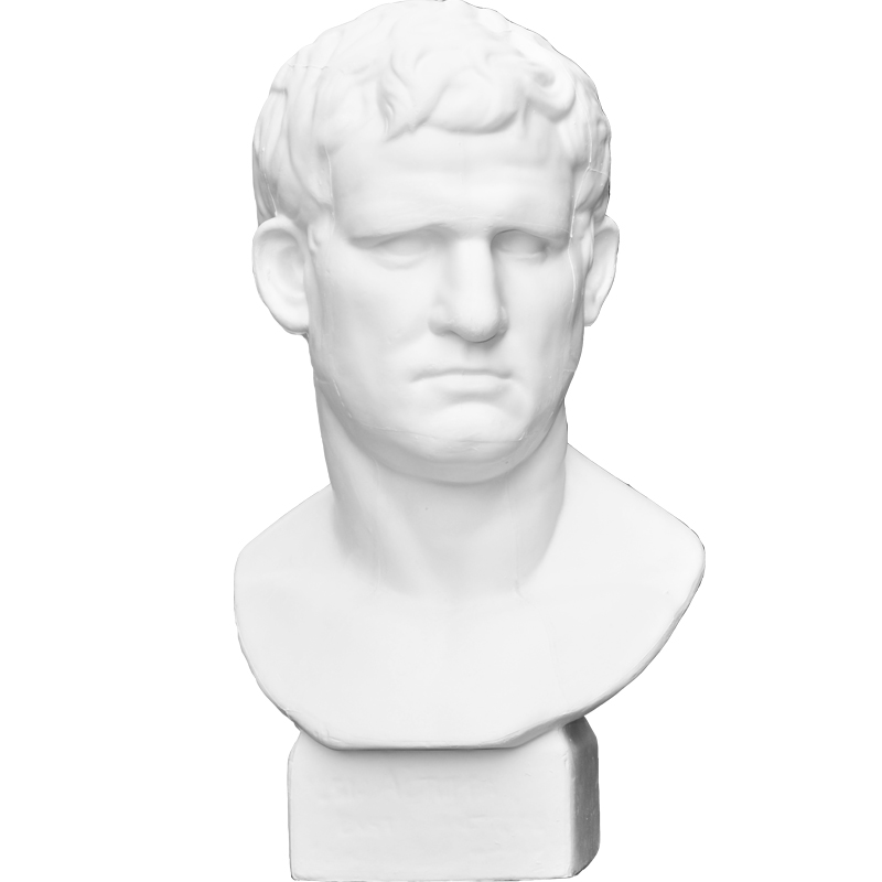 阿格里巴石膏50cm美术用品写生教具静物绘画素描头像石膏像