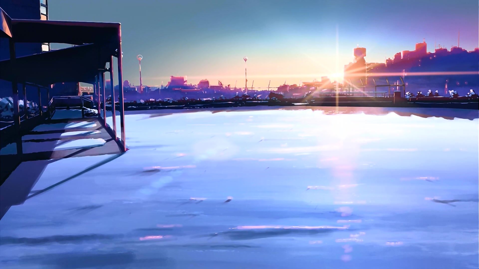 二次元动漫图库图片新海诚超美场景插画集临摹壁纸ps设计素材