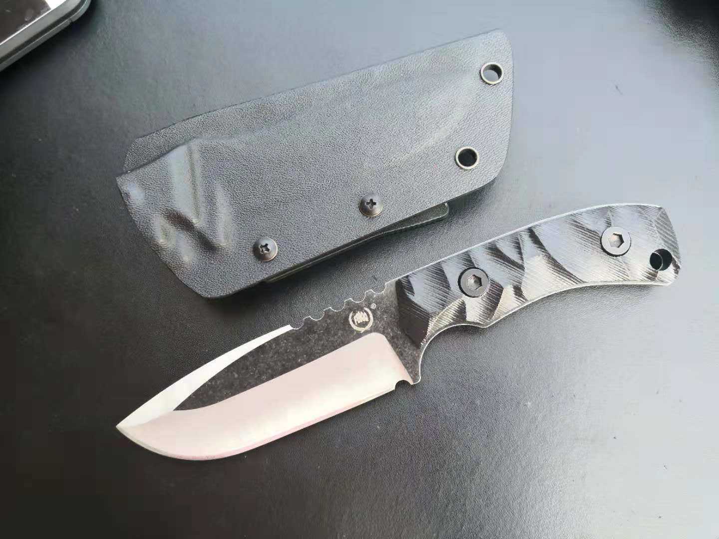 无贼wzjp石洗开刃直刀带快拔腰套刀具防身野外其他户外刀具