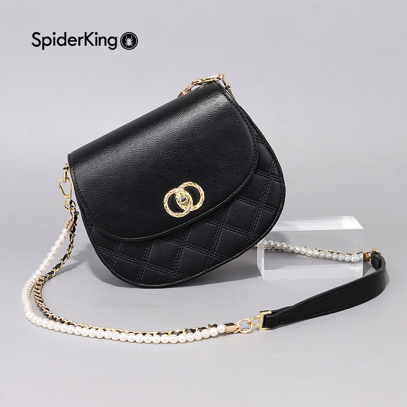 女包蜘蛛王2022春季单肩包珍珠珍珠链条包时尚时尚通用款女包